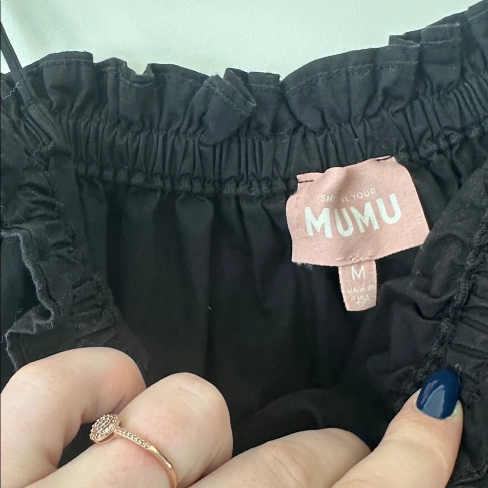 Show Me Your MuMu Black Ruffled Dress - Picture 2 of 3